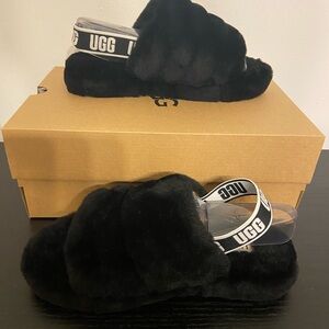 Ugg Black Brand New Slides